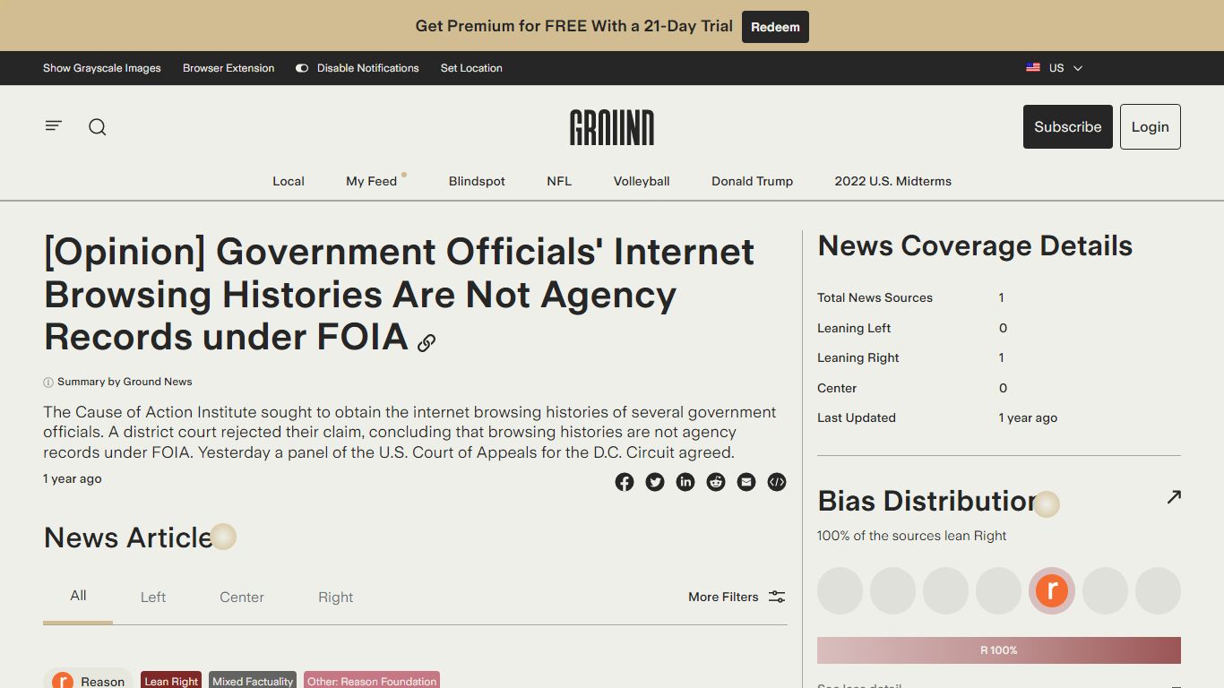 [Opinion] Government Officials' Internet Browsing Histories Are Not ...